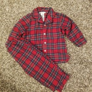 2T Pottery Barn Plaid PJs